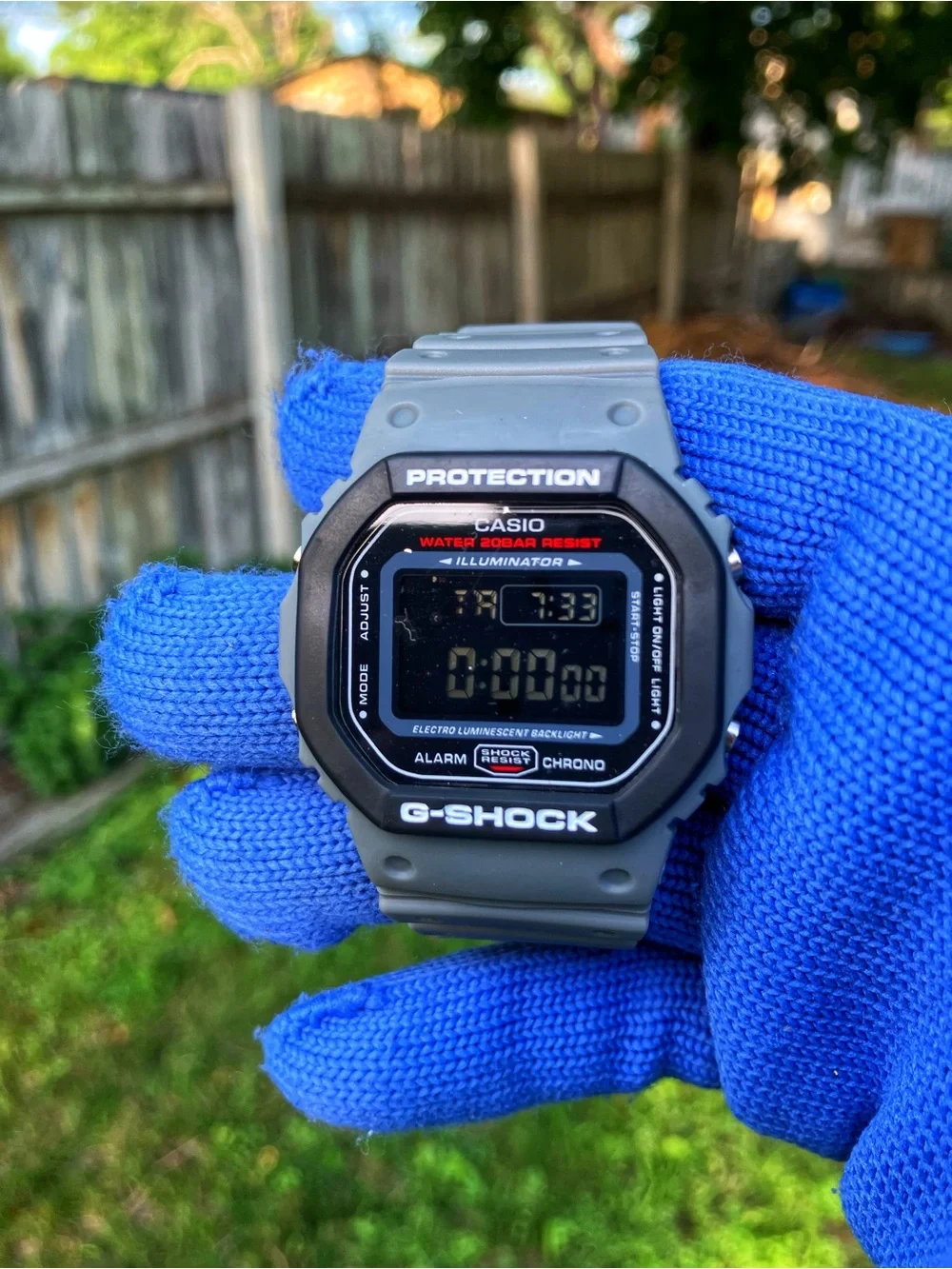 Custom G Shock black and Grey style color way
